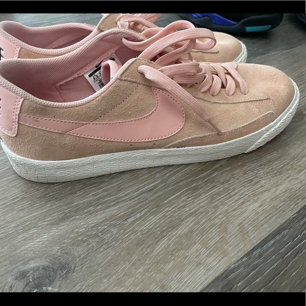 Pink suede blazers